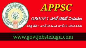 ఏపీ గ్రూప్ 1 మెయిన్స్ హాల్ టికెట్