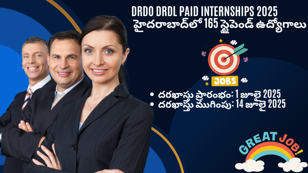 DRDO DRDL Paid Internships 2025