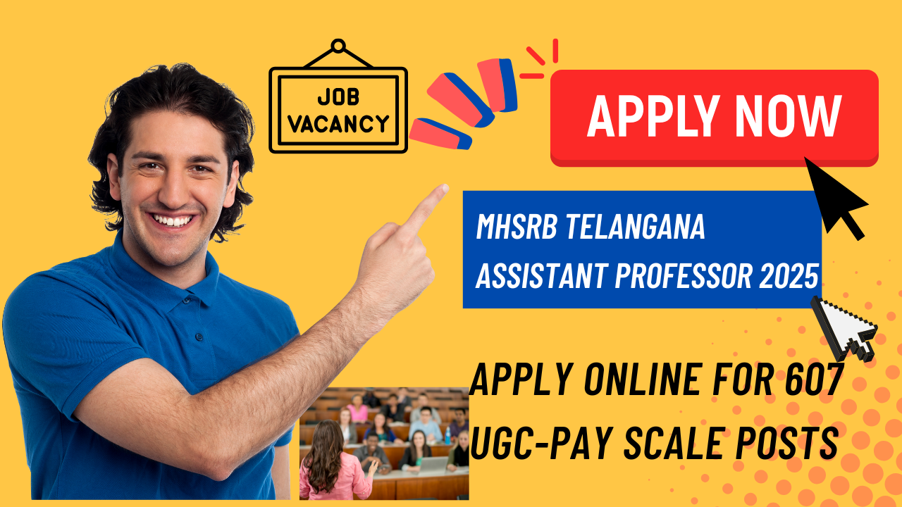 MHSRB Telangana Assistant Professor Recruitment 2025
